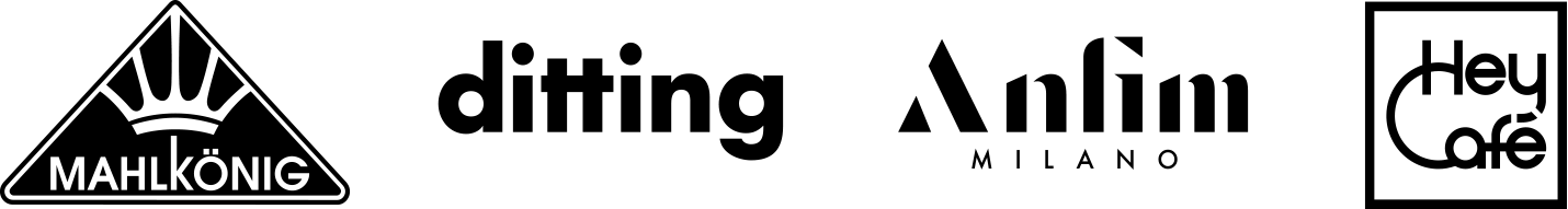 Mahlkönig, Ditting, Anfim, HeyCafé logos